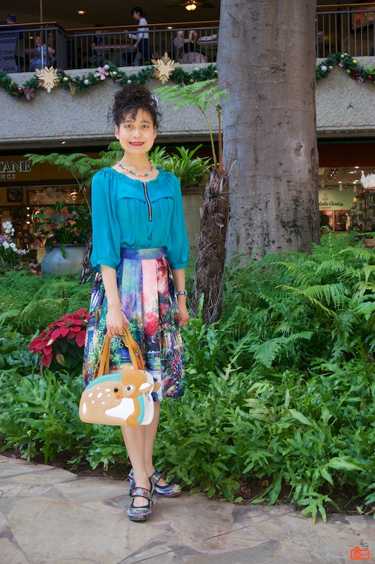 Rosa at the Royal Hawaiian Center shopping mall.